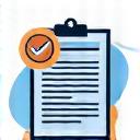 돋보기가 있는 품질 감사 보고서