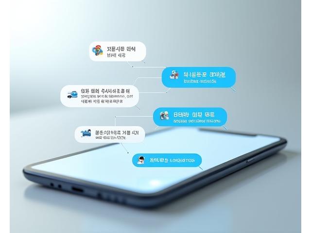 실시간 채팅창 모형 이미지