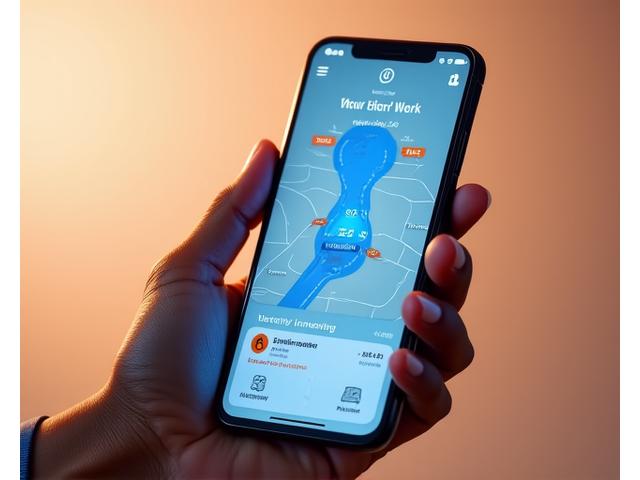 실시간 배송 추적 애플리케이션 화면