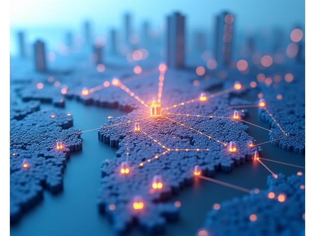 도심 배송 네트워크 허브 지도